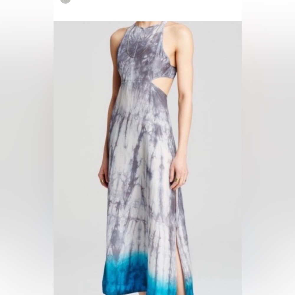 Free Peolpe Elegant Tie-Dye Maxi Dress Medium